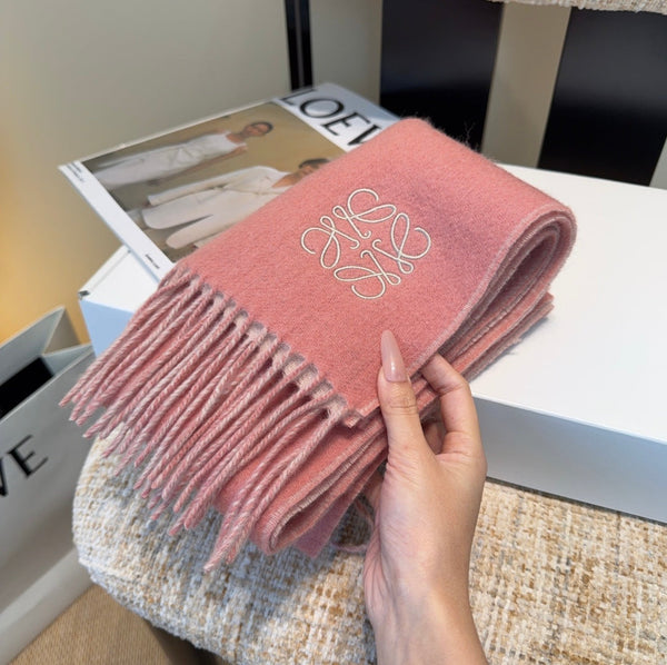 Écharpe Loewe 180CM Rose Laine mélangée 100131