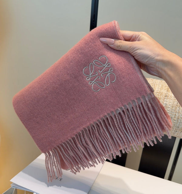 Écharpe Loewe 180CM Rose Laine mélangée 100131