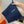 HM Scarf 190 CM Dark Blue Wool 969495
