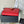 Pra 1MV204 Small Wallet Red Saffiano & Smooth Leather