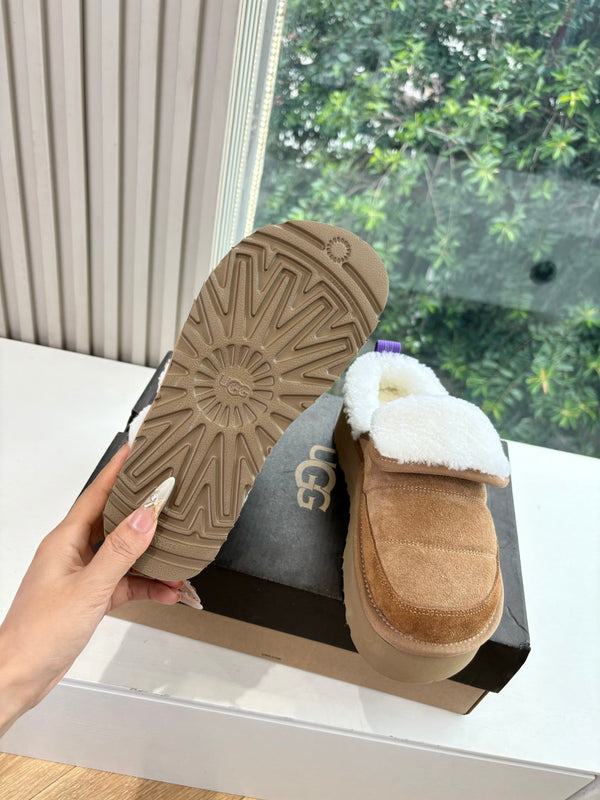 UGG Australian Shepherd Theia Platform Warm Wool Suede 525936