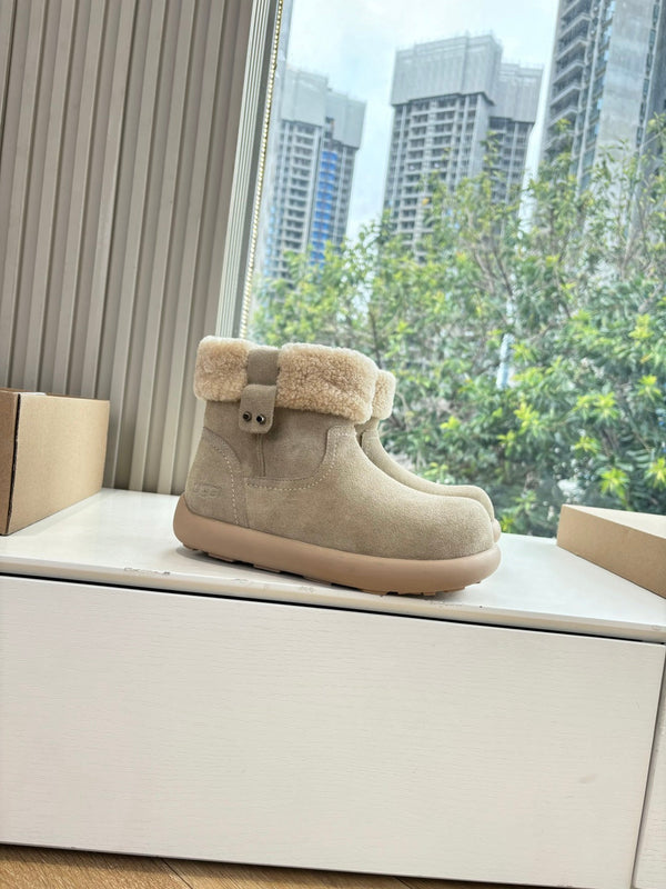 UGG Jorie Boots Warm Beige Wool Suede 525942