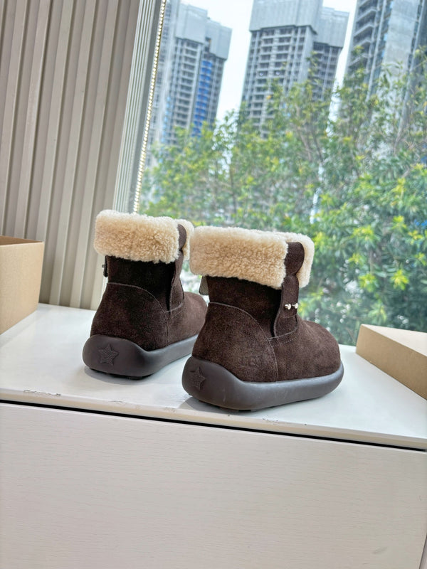 UGG Jorie Boots Chocolate Wool Suede 525943