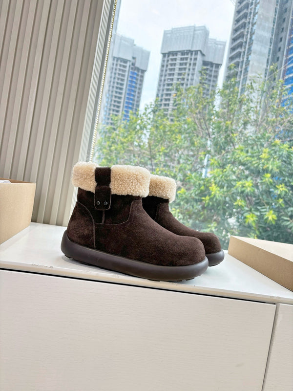 UGG Jorie Boots Chocolate Wool Suede 525943
