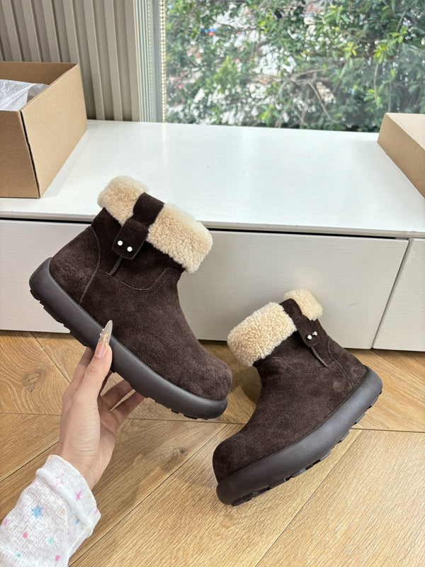 UGG Jorie Boots Chocolate Wool Suede 525943