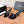 CC 26s Bow Heels Sandals Black Sheepskin 703671