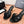CC 26s Bow Heels Sandals Black Sheepskin 703671
