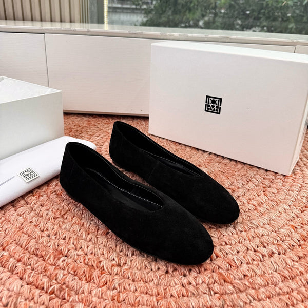 Totem Ballerinas Black Suede 760435