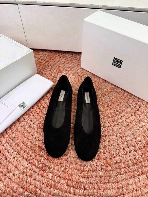 Totem Ballerinas Black Suede 760435