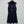 Miu Collar Zipper Sleeveless Waist-Cinching Dress Navy Linen 394354
