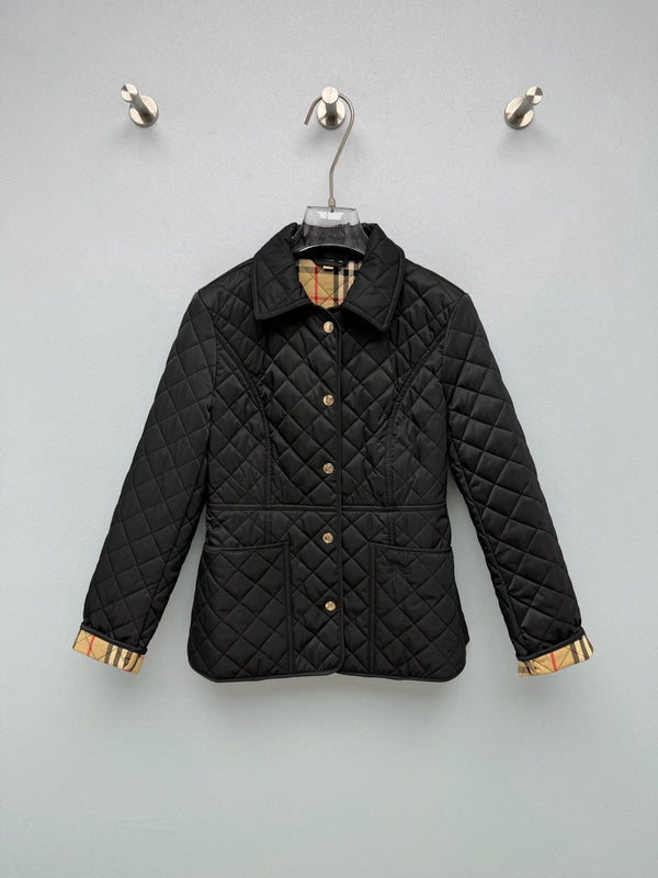 BBR 26s Vintage Check Trim Quilted Jacket 444868