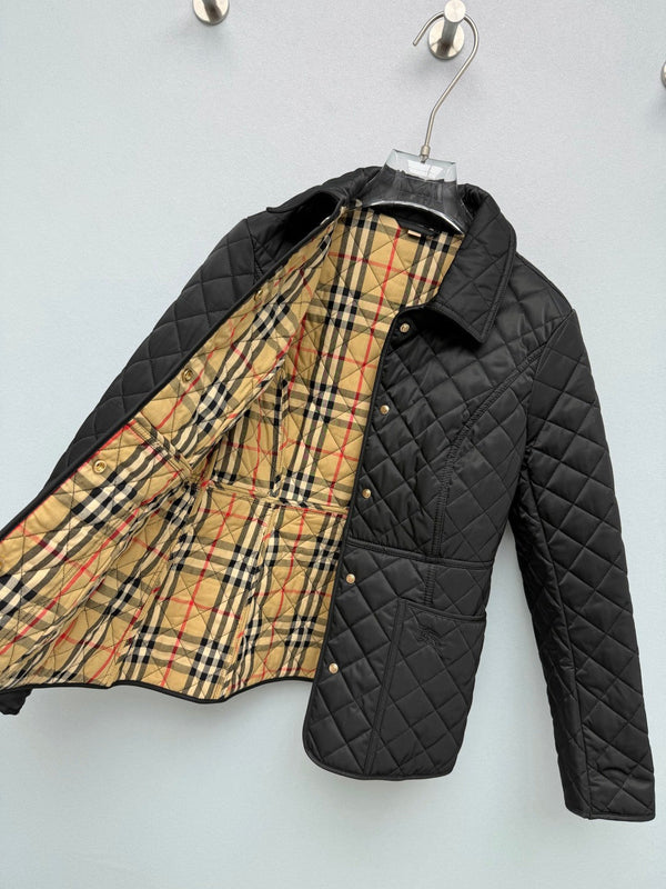 BBR 26s Vintage Check Trim Quilted Jacket 444868