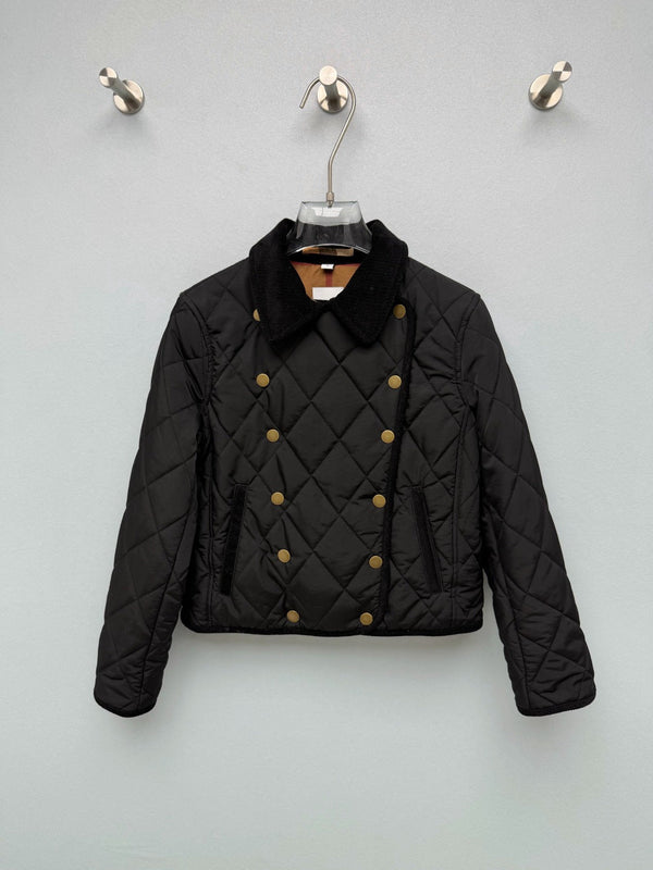 BBR 26s Double Breasted Quilted Cropped Jacket 444869
