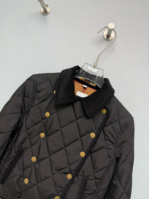 BBR 26s Double Breasted Quilted Cropped Jacket 444869