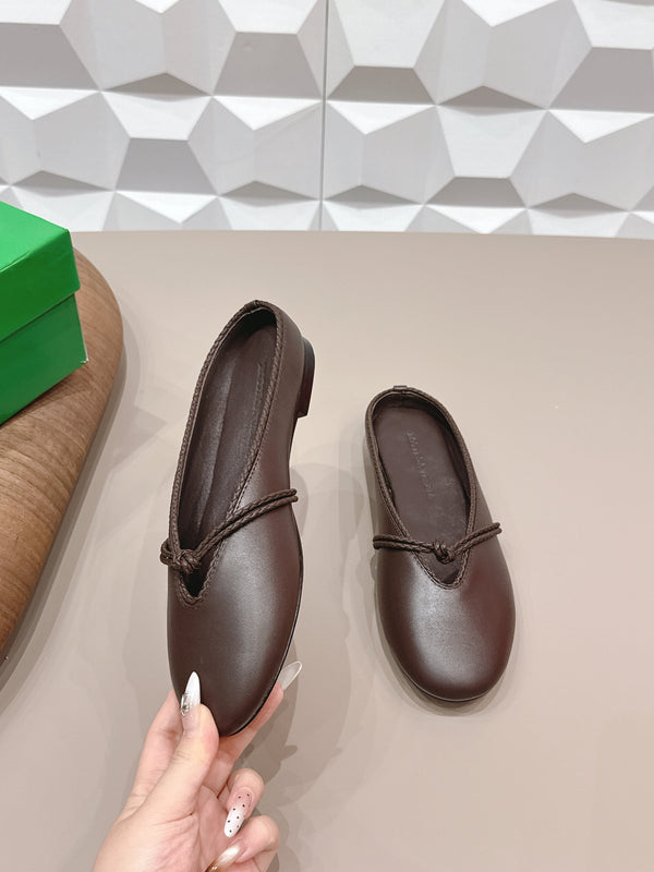 BV Rosa Mary-Jane Ballerine agneau chocolat 613304