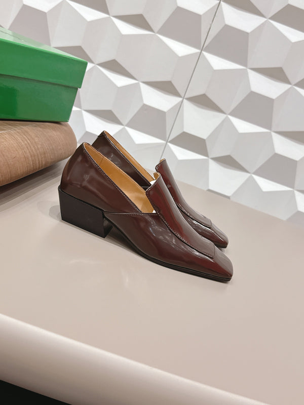 BV Okinawa Intrecciato Loafer 4cm Brown Calfskin 613297