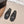 CC 26s Ballerines bout rond à dos ouvert Tissu noir Cuir 613254