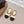 Ballerines CC 26s bout rond talon ouvert Noir Beige Tissu Cuir 613255