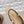 Ballerines CC 26s bout rond talon ouvert Noir Beige Tissu Cuir 613255