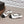 Ballerines à bout rond et arrière ouvert CC 26s Tissu Noir Blanc Cuir 613257