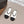 Ballerines à bout rond et arrière ouvert CC 26s Tissu Noir Blanc Cuir 613257