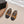 CC 26s Round-Toe Open-Back Flats Black Brown Fabric Horsehair 613258