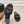 Sandales plates CC 26s en paille noire et cuir 613263