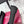 RV Rose Vivier Flower Slingback Flat Black Pink Satin 617289