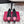 RV Rose Vivier Flower Slingback Flat Black Pink Satin 617289