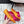 RV Rose Vivier Flower Slingback Plat Orange Rose Satin 617290