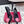 RV Rose Vivier Escarpins Fleurs 10cm Satin Rose Noir 617291