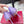 RV Rose Vivier Flower Pumps 10cm Red Purple Satin 617296