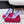 RV Rose Vivier Flower Pumps 10cm Red Purple Satin 617296