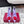 RV Rose Vivier Flower Pumps 10cm Red Purple Satin 617296