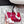 RV Rose Vivier Flower Sandal 10cm White Red Satin 617300