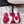 RV Rose Vivier Flower Sandal 10cm White Red Satin 617300