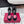RV Rose Vivier Flower Sandal 10cm Pink Black Satin 617301