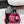RV Rose Vivier Flower Sandal 10cm Pink Black Satin 617301