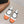 CC 26s Square-toe Ballet Flat White Orange Sheepskin Tweed 875989