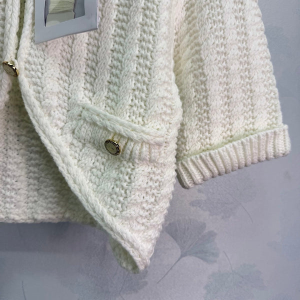 Gilet en maille blanc CC 26S 345133