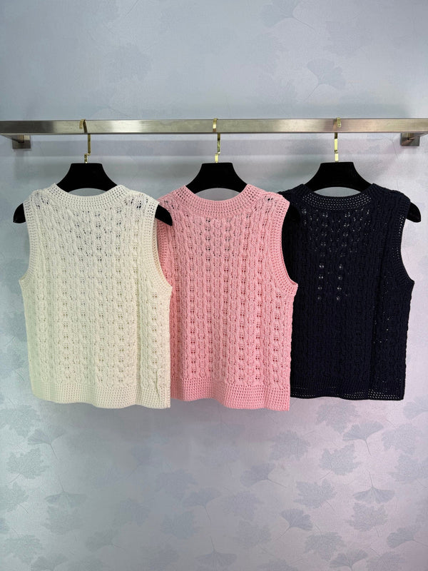 Haut Tricoté sans manches CC 26s Laine 345003