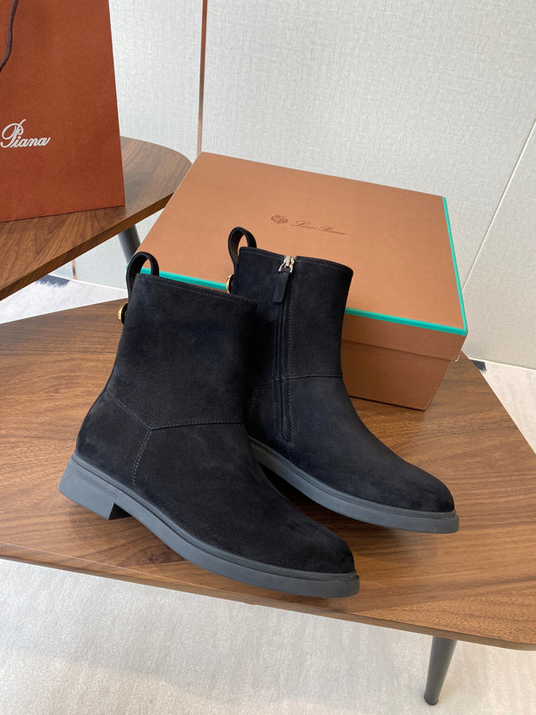 LP latest short boots black suede 388107