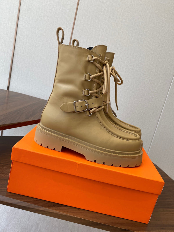HM 25s Classic Boots Beige Cowhide 422587