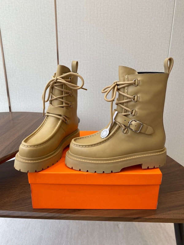 HM 25s Classic Boots Beige Cowhide 422587