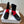 CD Ballet Stretch Boots Black Red Sheepskin Fabric 431501