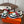 HM couple's sneakers white blue rubber material 477360