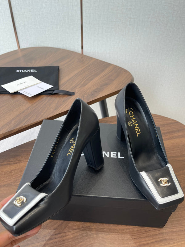 CC SS26 Mathieu Blazy Pumps 90mm Black Sheepskin 529526