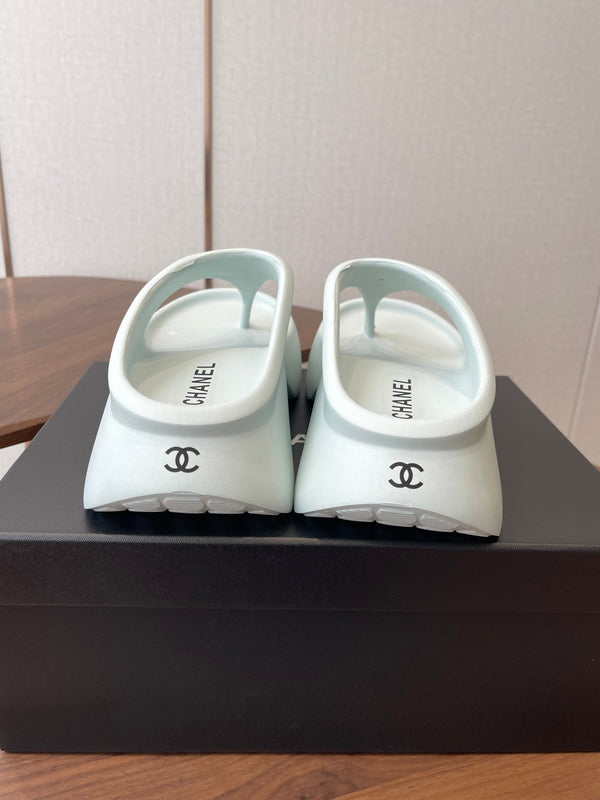 CC 26s Platform Flip-Flops Light Blue Rubber 727522
