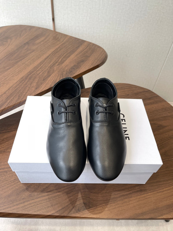 CL Ballet Lace-Up Shoe Black Lambskin 790671
