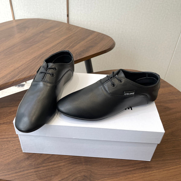 CL Ballet Lace-Up Shoe Black Lambskin 790671